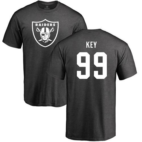 Men Oakland Raiders Ash Arden Key One Color NFL Football #99 T Shirt->oakland raiders->NFL Jersey